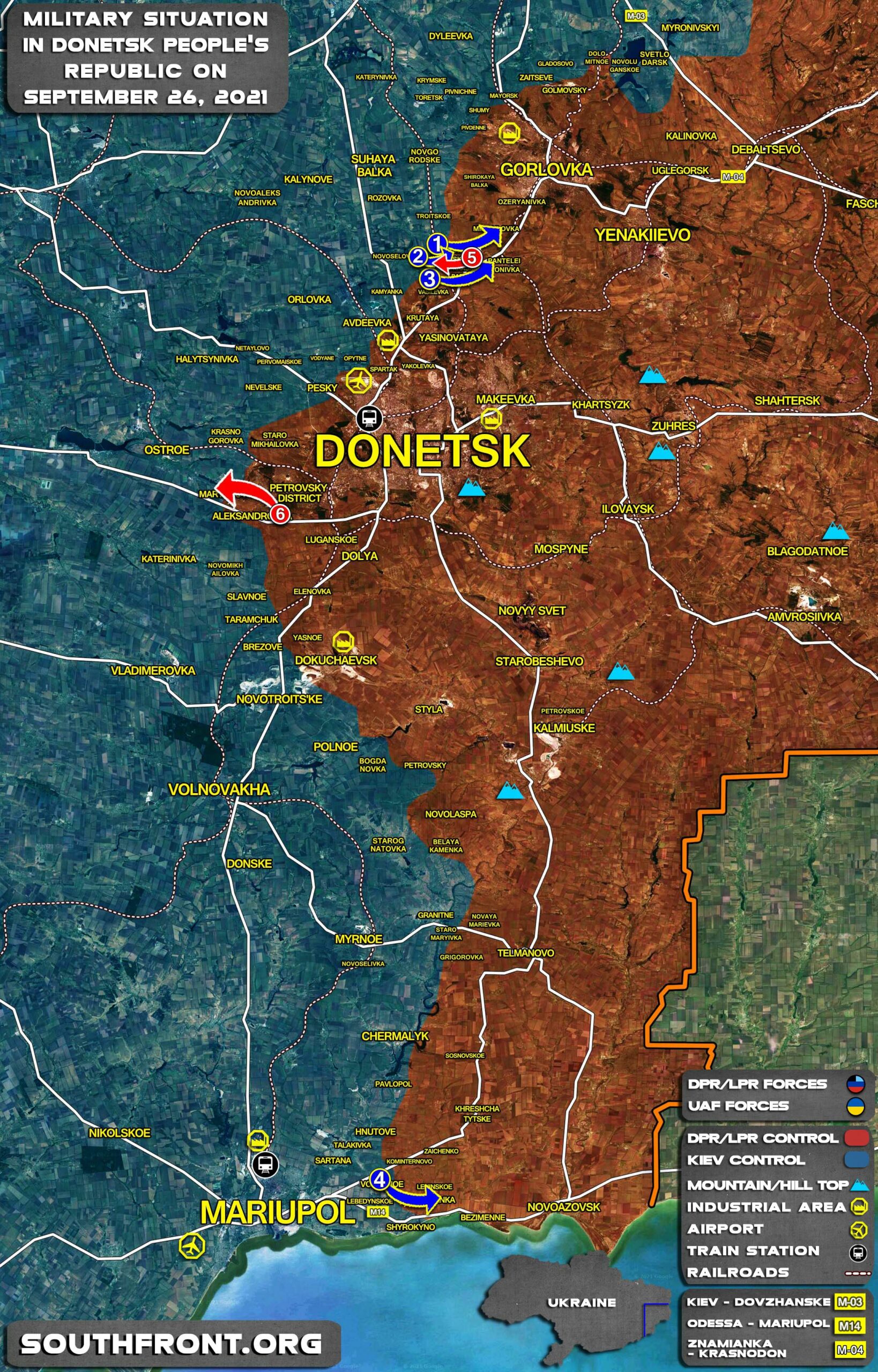 Military Situation In Donetsk People’s Republic On September 26, 2021 (Map Update)