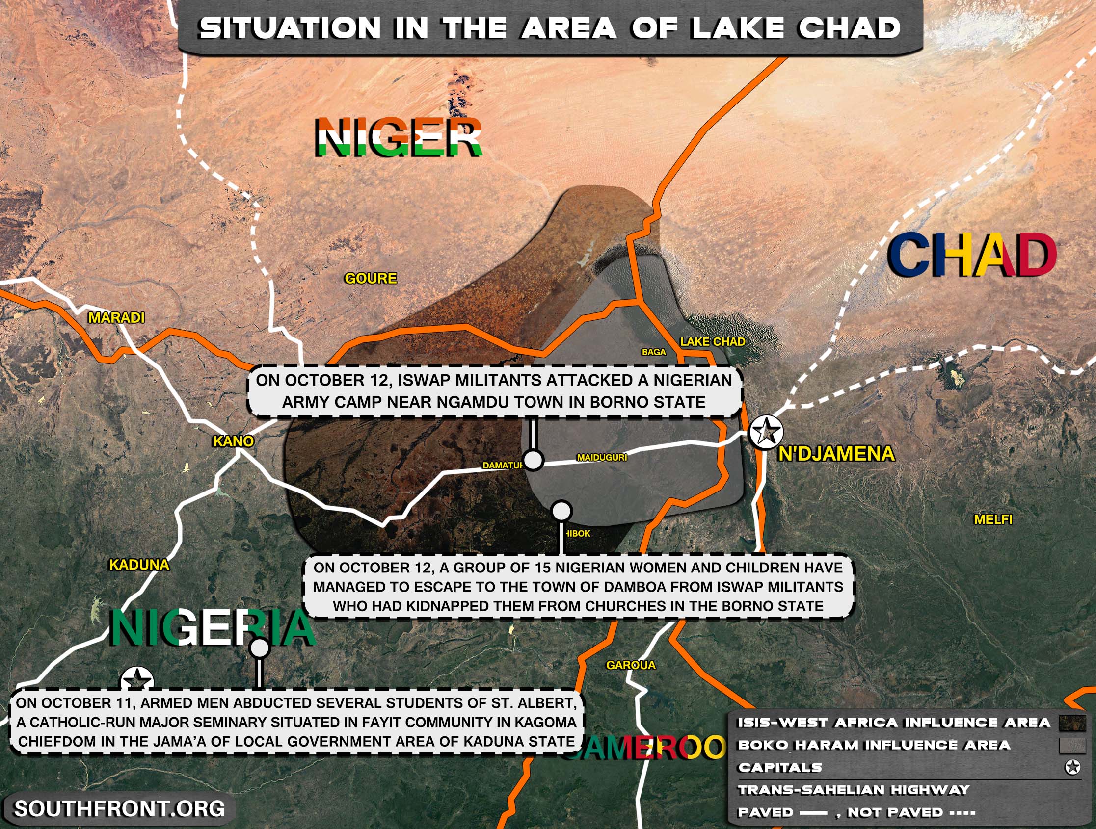 Military Situation In The Lake Chad Area On October 13, 2021 (Map Update)