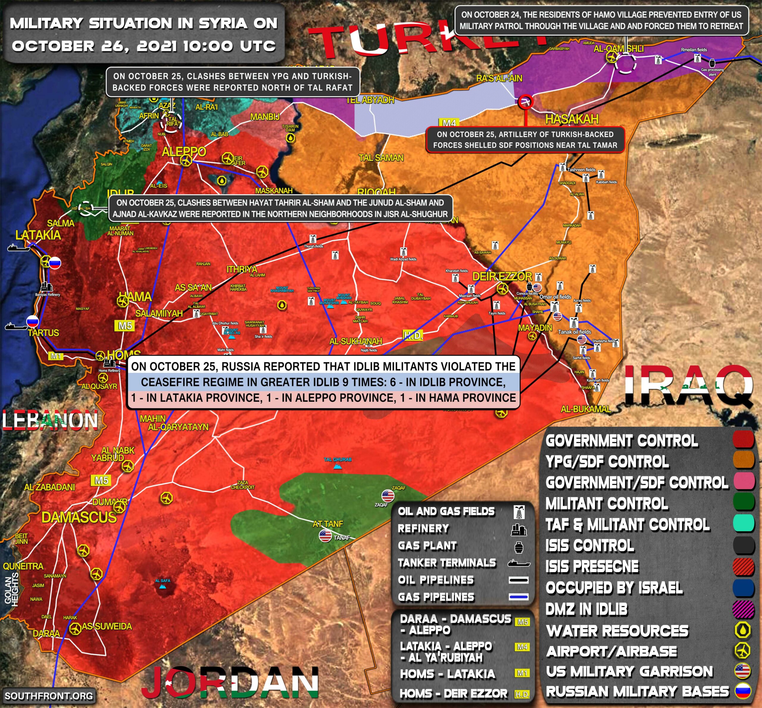 Military Situation In Syria On October 26, 2021 (Map Update)