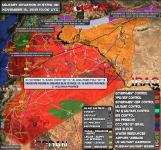 Military Situation In Syria On November 15, 2021 (Map Update)