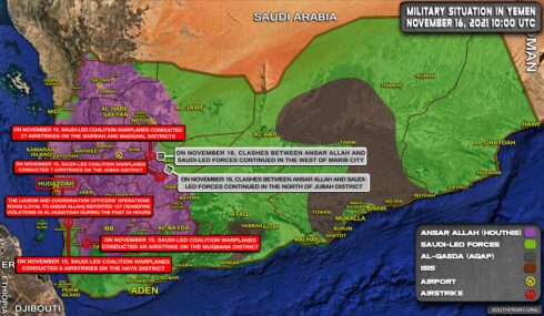 Military Situation In Yemen On November 16, 2021 (Map Update)