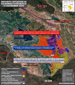 Military Situation In Nagorno-Karabakh On November 17, 2021 (Map Update)