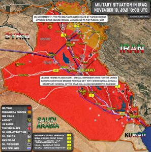 Military Situation In Iraq On November 18, 2021 (Map Update)