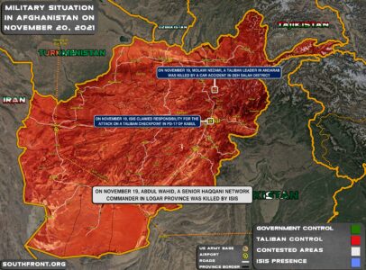 Military SItuation In Afghanistan On November 20, 2021 (Map Update)