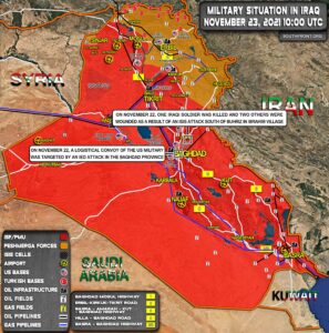 Military Situation In Iraq On November 23, 2021 (Map Update)