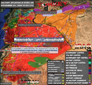Military Situation In Syria On November 24, 2021 (Map Update)