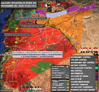 Military Situation In Syria On November 25, 2021 (Map Update)