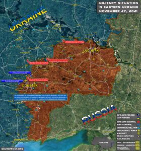 Military Situation In Donetsk People's Republic On November 27, 2021 (Map Update)