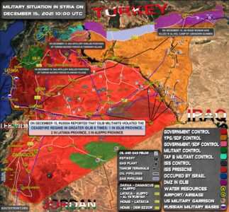 Military Situation In Syria On December 15, 2021 (Map Update)