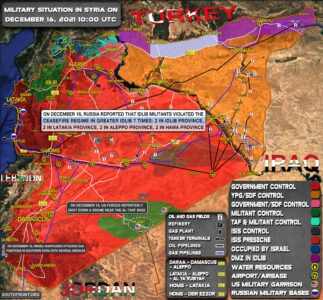 Military Situation In Syria On December 16, 2021 (Map Update)