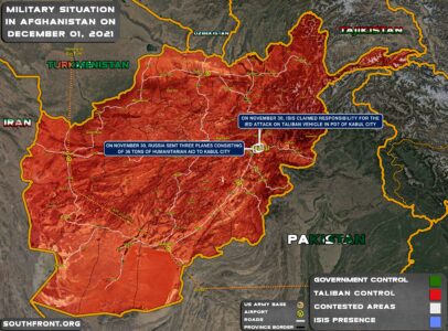 Military Situation In Afghanistan On December 1, 2021 (Map Update)