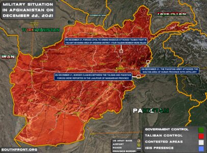 Military Situation In Afghanistan On December 22, 2021 (Map Update)