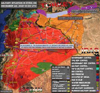 Military Situation In Syria On December 22, 2021 (Map Update)