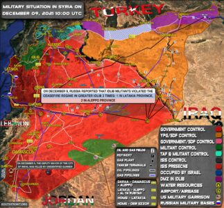 Military Situation In Syria On December 9, 2021 (Map Update)