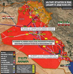 Military Situation In Iraq On January 17, 2022 (Map Update)
