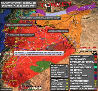 Military Situation In Syria On January 17, 2022 (Map Update)