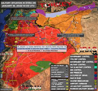 Military Situation In Syria On January 18, 2022 (Map Update)