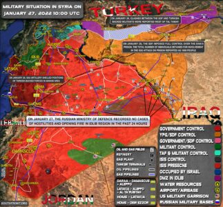 Military Situation In Syria On January 27, 2022 (Map Update)