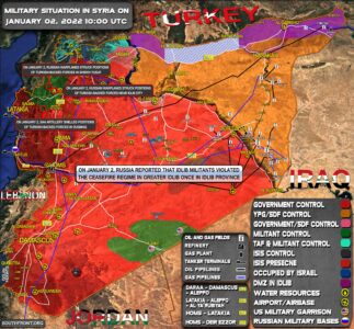 Military Situation In Syria On January 2, 2022 (Map Update)