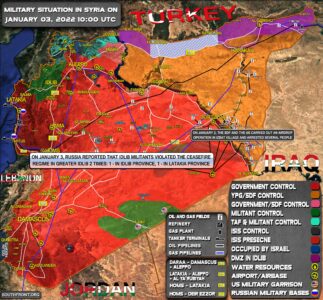 Military Situation In Syria On January 3, 2022 (Map Update)