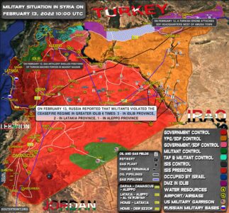 Military Situation In Syria On February 13, 2022 (Map Update)