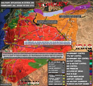 Military Situation In Syria On February 22, 2022 (Map Update)