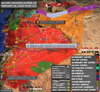 Military Situation In Syria On February 26, 2022 (Map Update)