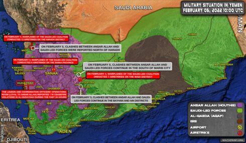 Military Situation In Yemen On February 5, 2022 (Map Update)