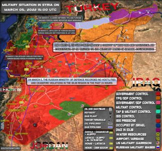 Military Situation In Syria On March 6, 2022 (Map Update)