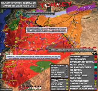 Military Situation In Syria On March 8, 2022 (Map Update)