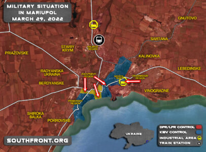 Military Situation In Mariupol On March 29, 2022 (Map Update)