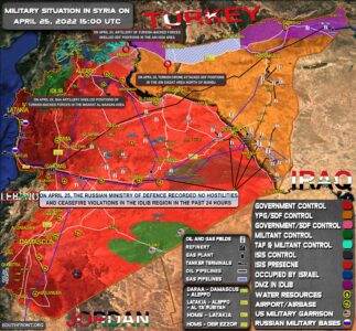Military Situation In Syria On April 25, 2022 (Map Update)