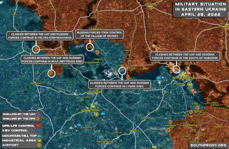 Military Situation In Eastern Ukraine, Izyum-Severodonetsk On April 28, 2022 (Map Update)