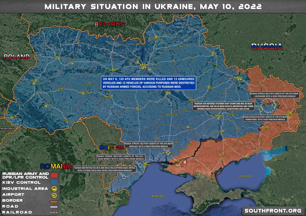 Military Situation In Ukraine On May 10, 2022 (Map Update)