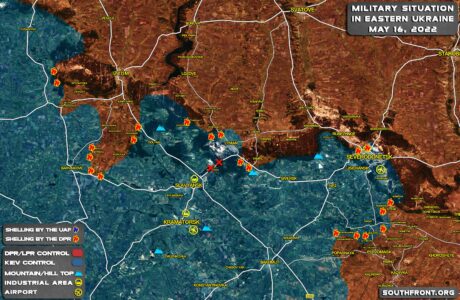 Military Situation In Eastern Ukraine, Izyum-Severodonetsk On May 16, 2022 (Map Update)