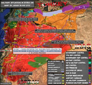 Military Situation In Syria On May 1, 2022 (Map Update)