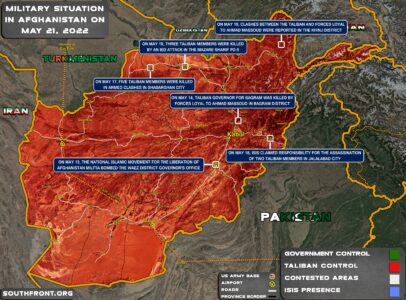 Military Situation In Afghanistan On May 21, 2022 (Map Update)