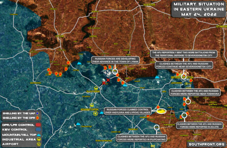 Military Situation In Eastern Ukraine, Izyum-Severodonetsk On May 24, 2022 (Map Update)