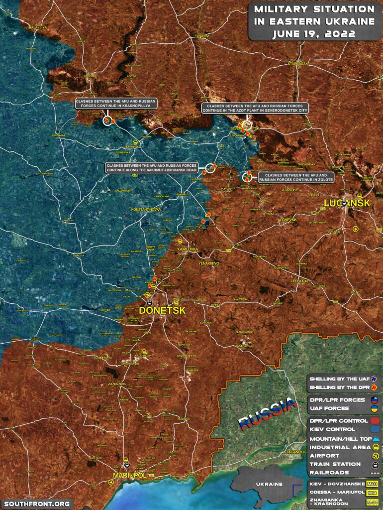Military Situation In Eastern Ukraine On June 19, 2022 (Map Update)