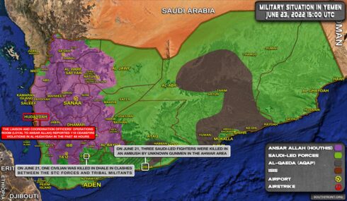 Military Situation In Yemen On June 23, 2022 (Map Update)