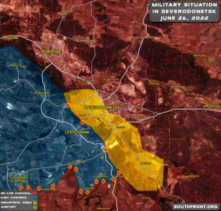 Military Situation In Severodonetsk-Lysychansk On June 26, 2022 (Map Update)