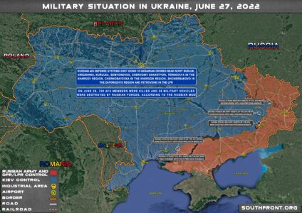 Military Situation In Ukraine On June 27, 2022 (Map Update)