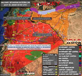 Military Situation In Syria On July 13, 2022 (Map Update)
