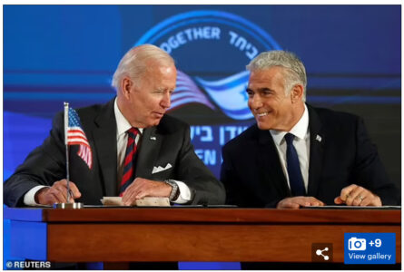 Biden, Lapid Sign Joint US-Israel Declaration Against Iran