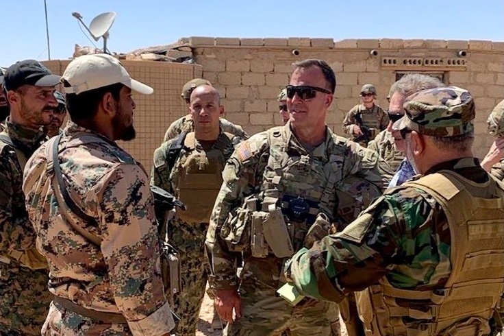 US CENTCOM Commander Visited Al-Tanf Garrison In Syria, Inspected Site Of Russian Airstrikes