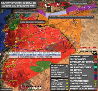 Military Situation In Syria On August 20, 2022 (Map Update)