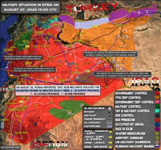 Military Situation In Syria On August 27, 2022 (Map Update)