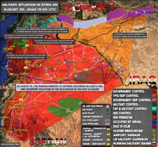 Military Situation In Syria On August 30, 2022 (Map Update)