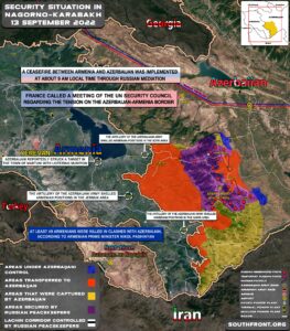 Military Situation In Nagorno-Karabakh On September 13, 2022 (Map Update)