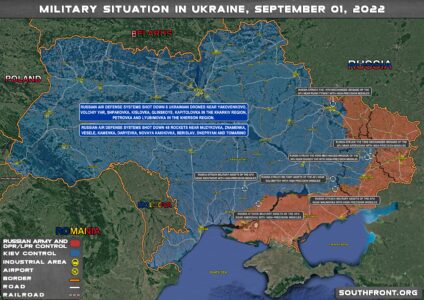 Military Situation In Ukraine On September 1, 2022 (Map Update)